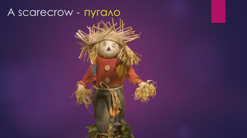 A scarecrow - пугало