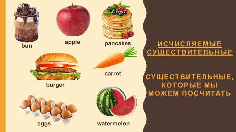 Исчисляемые существительные