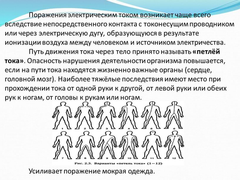 Презентация "Электротравма" для занятий по МБО БЖ для СПО