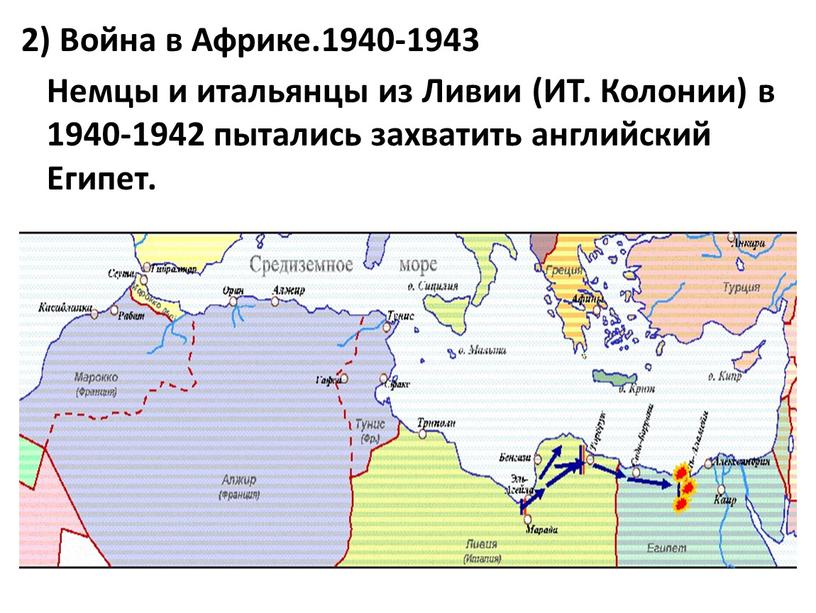 Война в Африке.1940-1943 Немцы и итальянцы из