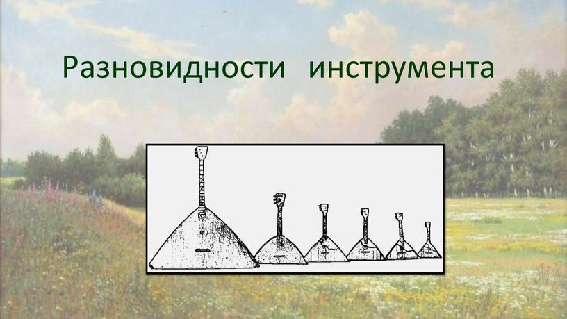 Разновидности инструмента