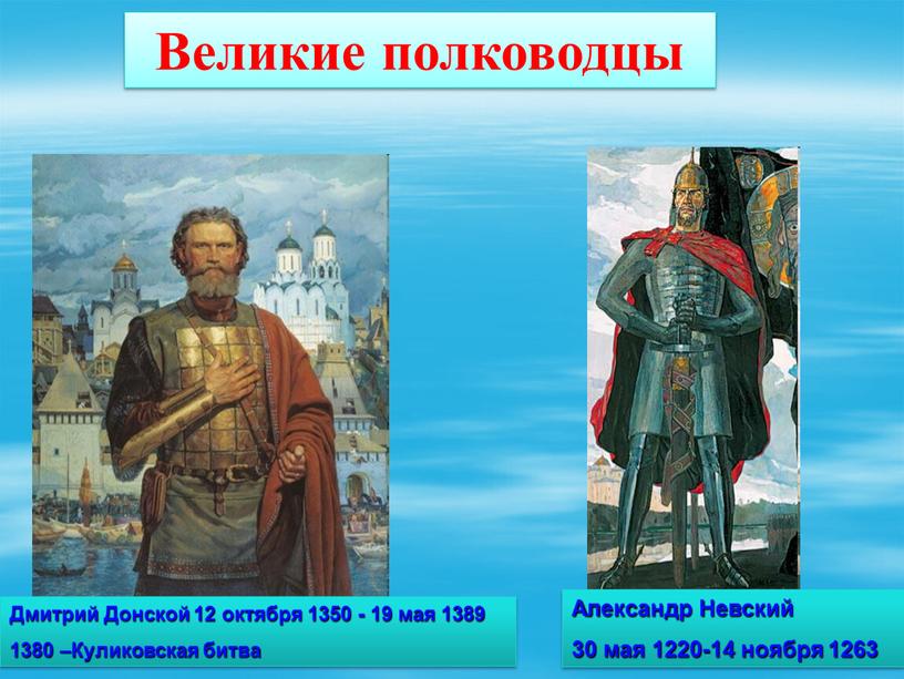 Александр Невский 30 мая 1220-14 ноября 1263