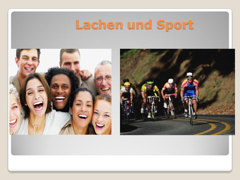 Lachen und Sport