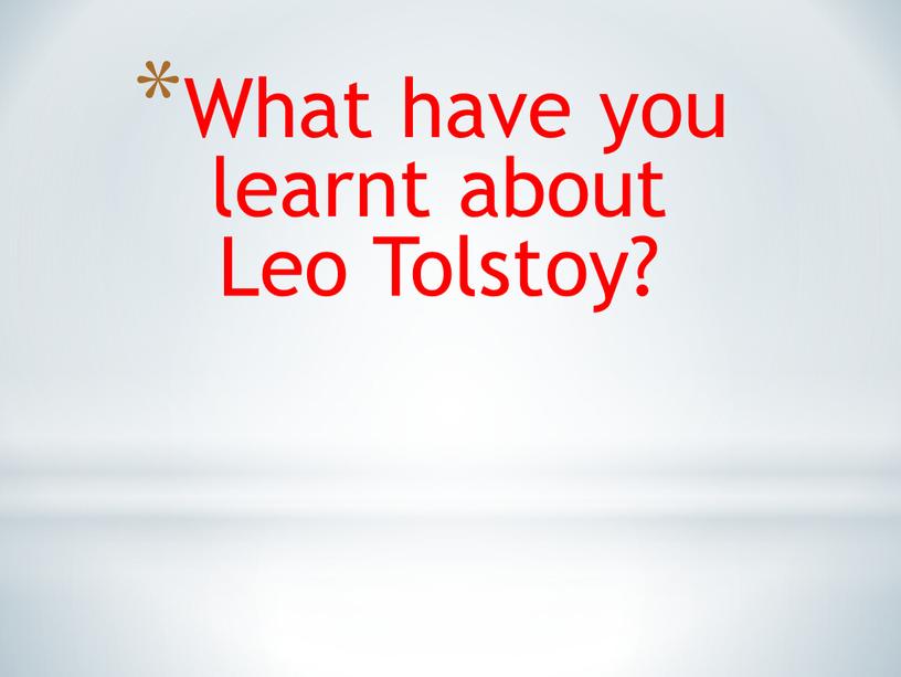 What have you learnt about Leo