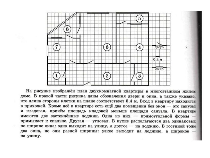 ОГЭ КОМНАТЫ РАЗБОР