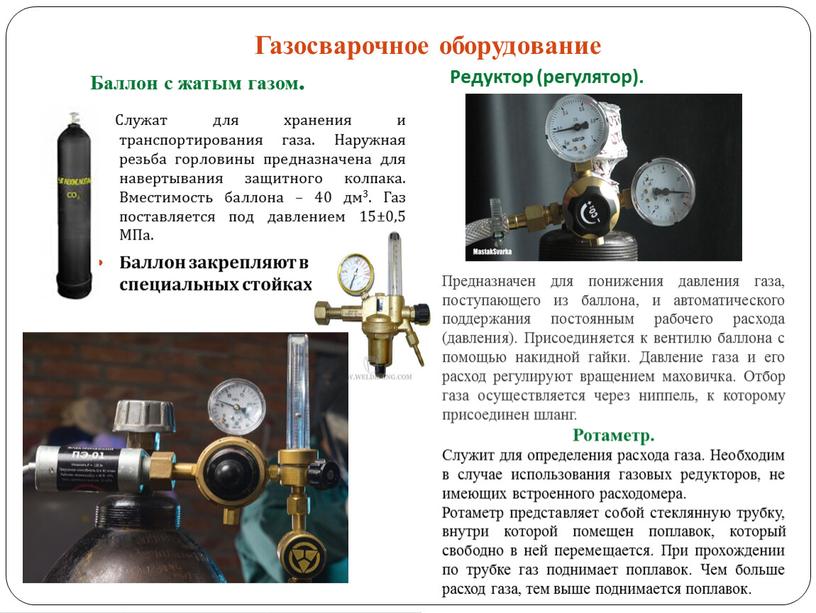 Газосварочное оборудование Баллон с жатым газом