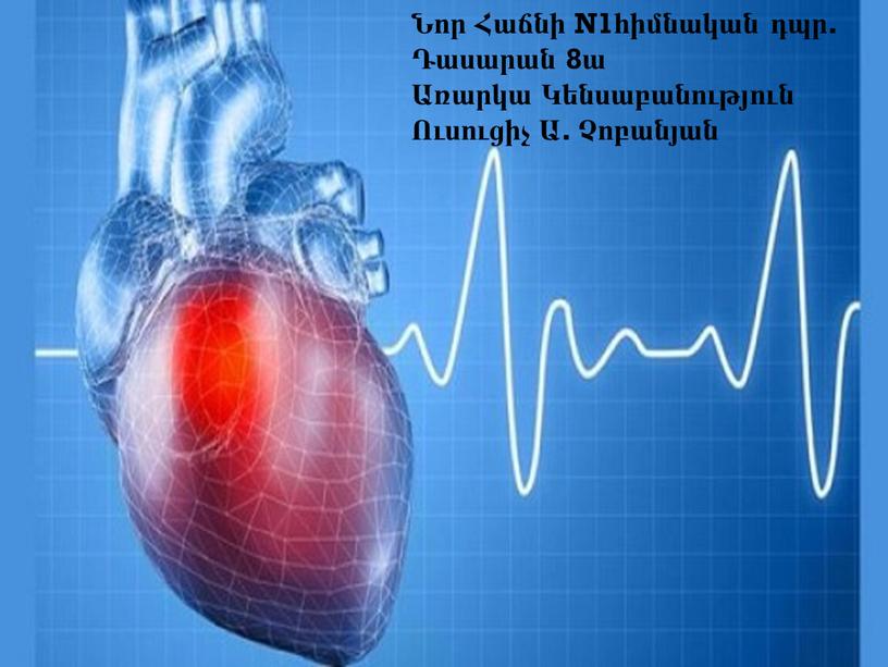 N1հիմնական դպր. Դասարան 8ա Առարկա Կենսաբանություն Ուսուցիչ Ա