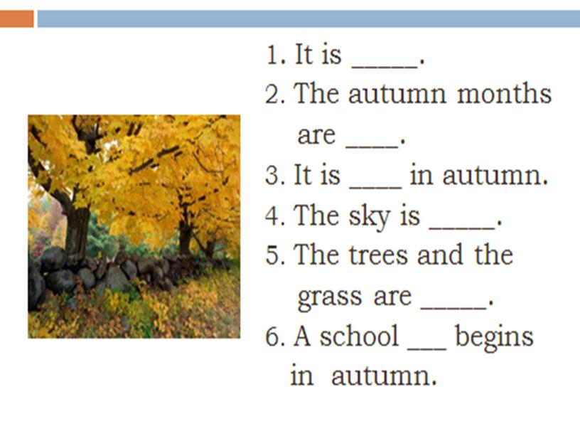 Презентация "Seasons" ("Времена года")