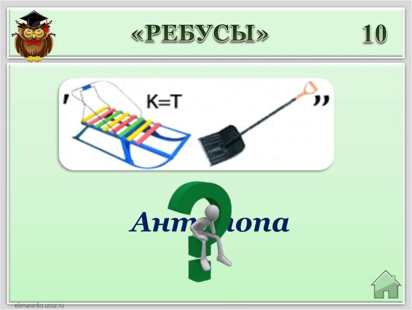 «РЕБУСЫ» 10 Антилопа