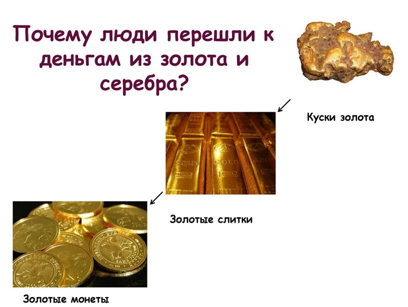Почему люди перешли к деньгам из золота и серебра?