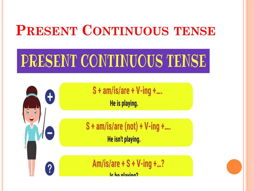 Present Continuous tense