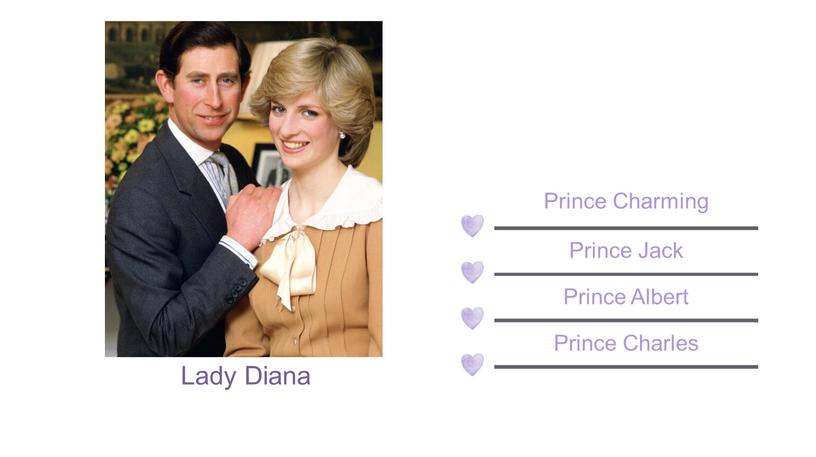 Lady Diana Prince Jack Prince Charming