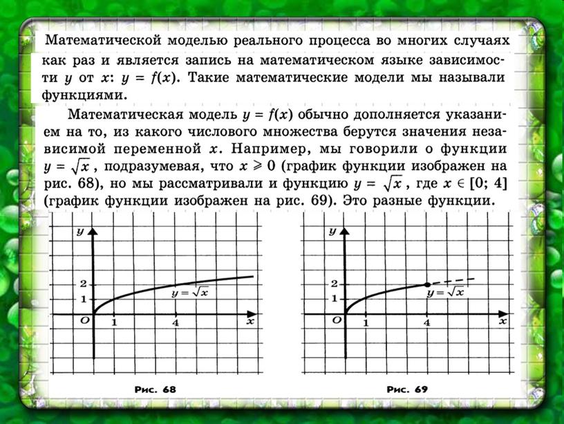 Презентация урока "Определение числовой функции"(9 класс)