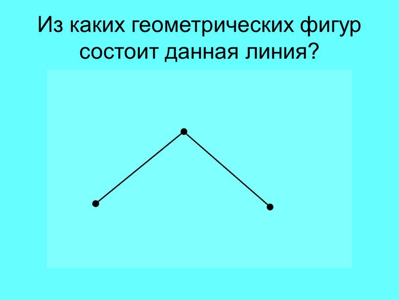 Из каких геометрических фигур состоит данная линия?