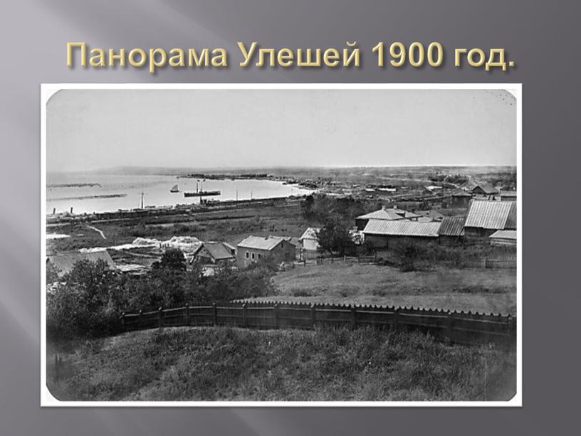 Панорама Улешей 1900 год.