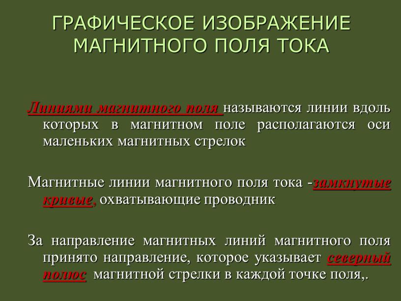 ГРАФИЧЕСКОЕ ИЗОБРАЖЕНИЕ МАГНИТНОГО