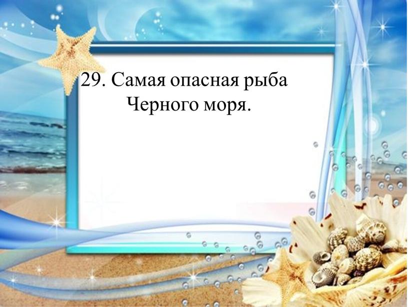 Самая опасная рыба Черного моря