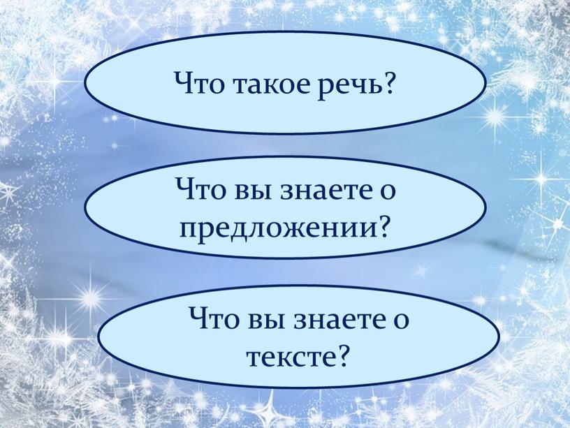 Что такое речь? Что вы знаете о предложении?