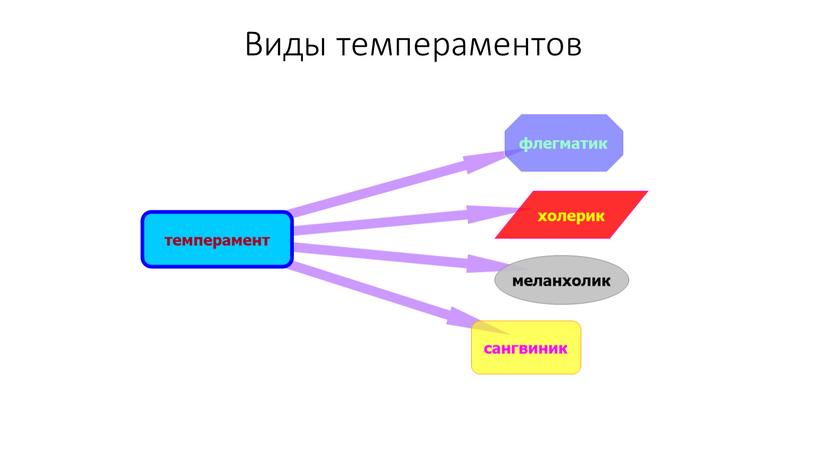 Виды темпераментов темперамент флегматик меланхолик холерик сангвиник