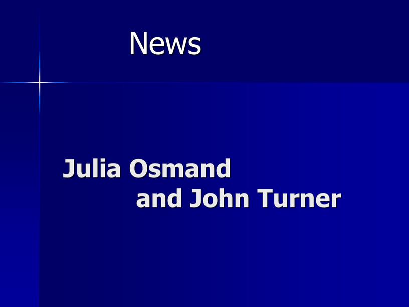 Julia Osmand and John