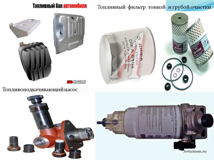 Топливный фильтр тонкой и грубой очистки