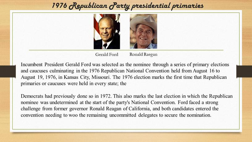 Republican Party presidential primaries