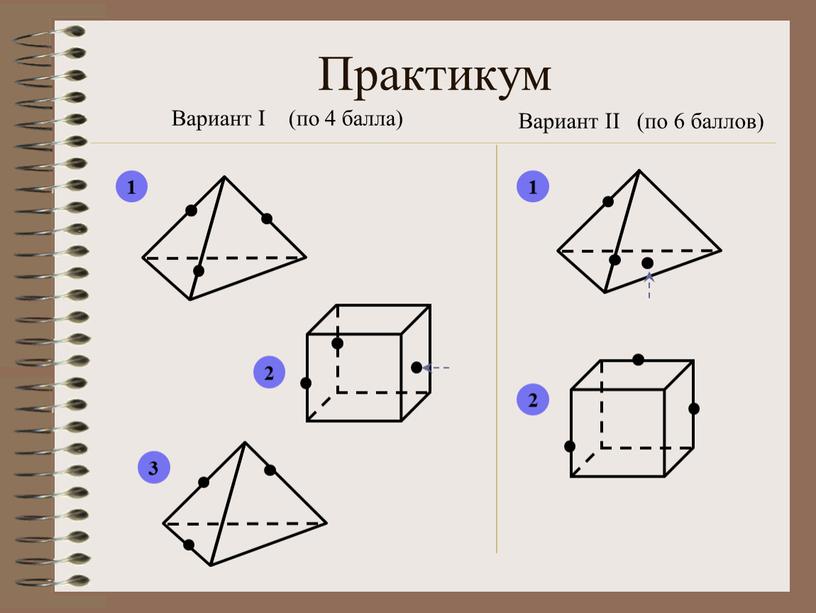 Практикум Вариант I (по 4 балла)