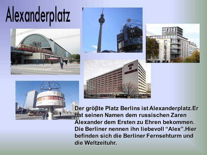 Alexanderplatz Der gröβte Platz