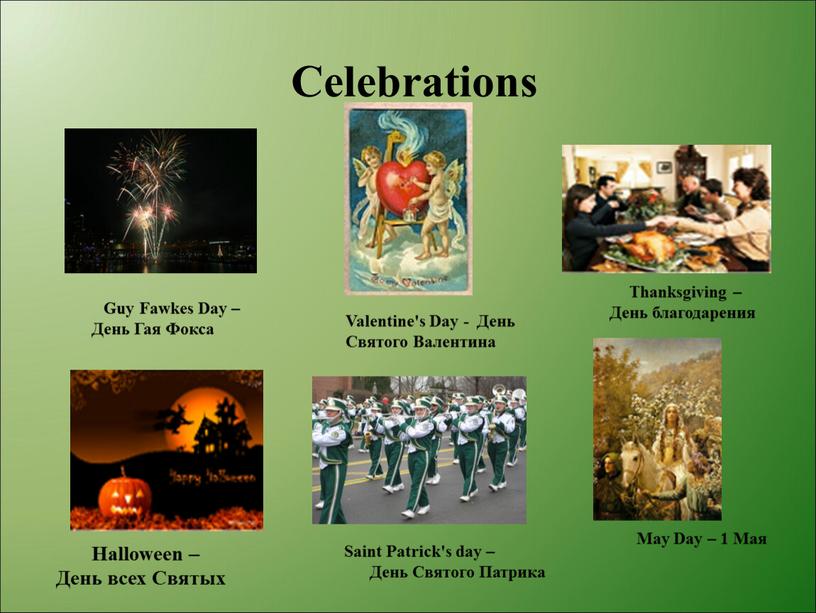 Celebrations Saint Patrick's day –