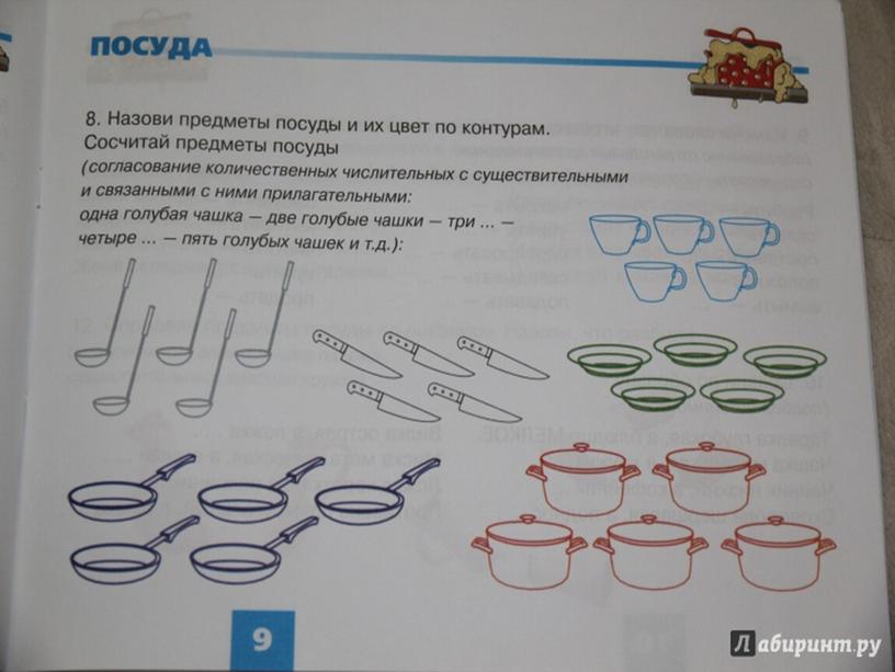 Обучающая презентация по развитию речи "Посуда"