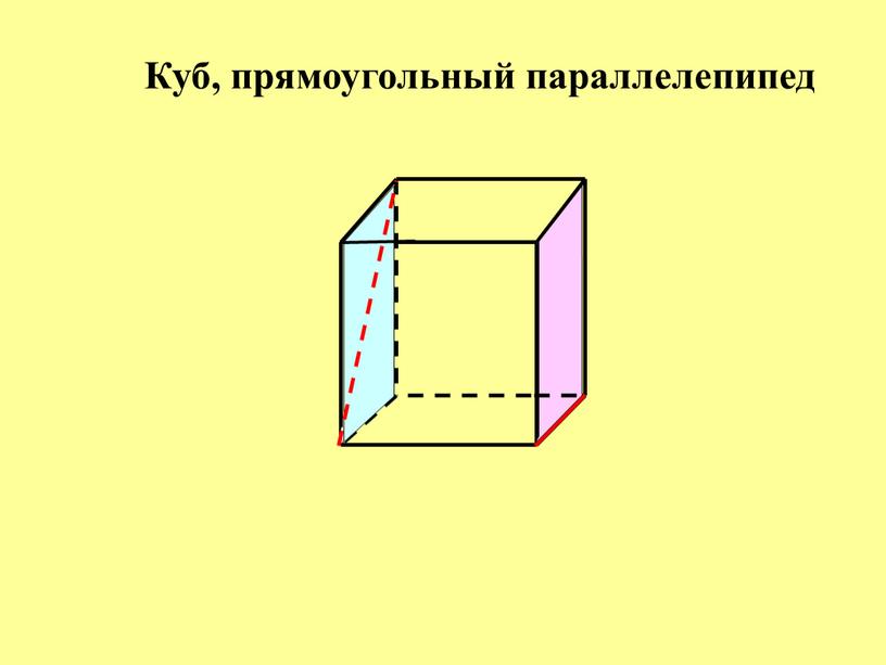 Куб, прямоугольный параллелепипед