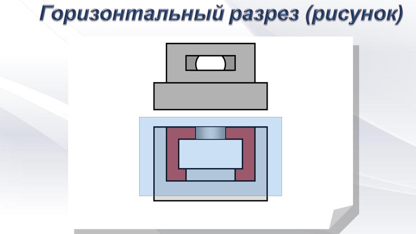 Горизонтальный разрез (рисунок)