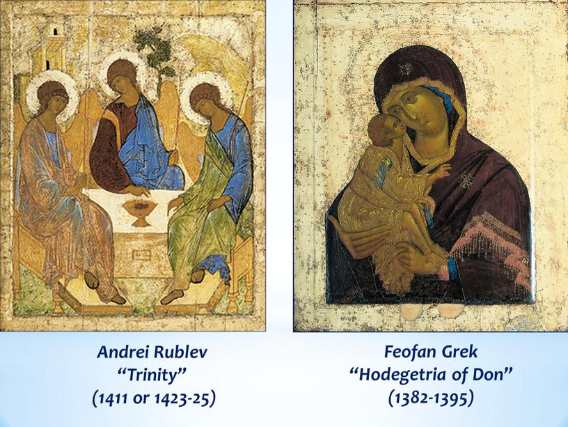 Andrei Rublev “Trinity” (1411 or 1423-25)