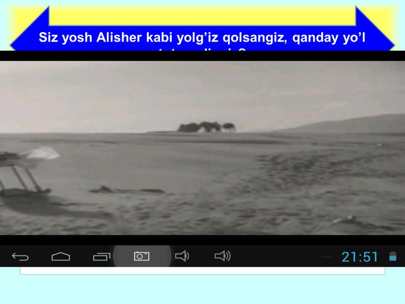 Siz yosh Alisher kabi yolg’iz qolsangiz, qanday yo’l tutar edingiz?