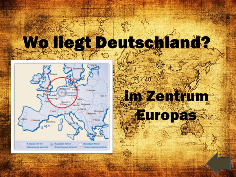 Wo liegt Deutschland? im Zentrum