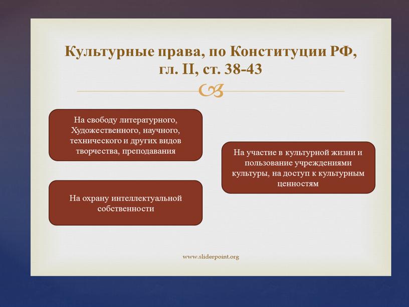 Презентация к уроку обществознания "Права и свободы человека и гражданина в России" 8 класс