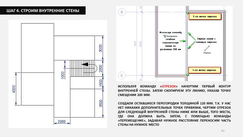 ШАГ 4. СТРОИМ ВНУТРЕННИЕ СТЕНЫ