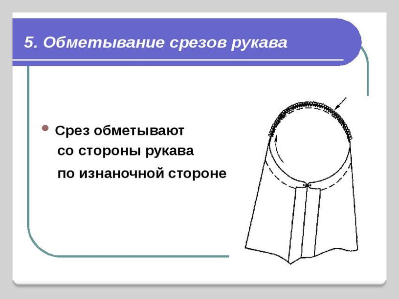 ПРЕЗЕНТАЦИЯ К УРОКУ ПРОИЗВОДСТВЕННОЕ ОБУЧЕНИЕ НА ТЕМУ : "СОЕДИНЕНИЕ ВТАЧНОГО РУКАВА С ИЗДЕЛИЕМ"