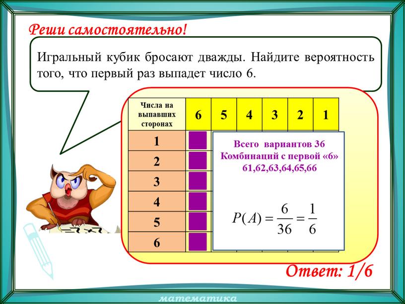 Кость бросают дважды найдите вероятность. Игральный кубик бросают дважды. Игральный кубик бросают дважды Найдите вероятность. Игральный кубик бросают два раза. Задачи с решениями игральный кубик бросают дважды...