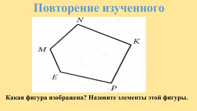 Повторение изученного Какая фигура изображена?