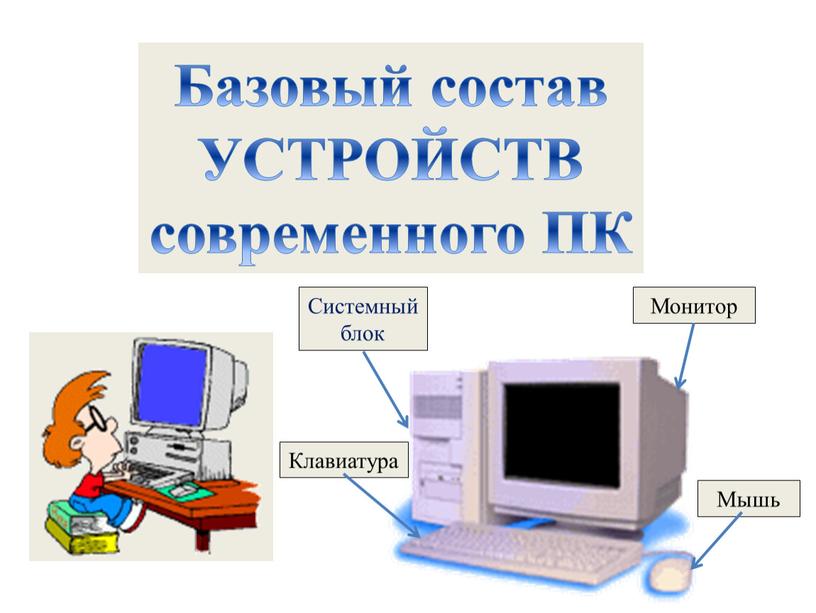 Базовый состав УСТРОЙСТВ современного