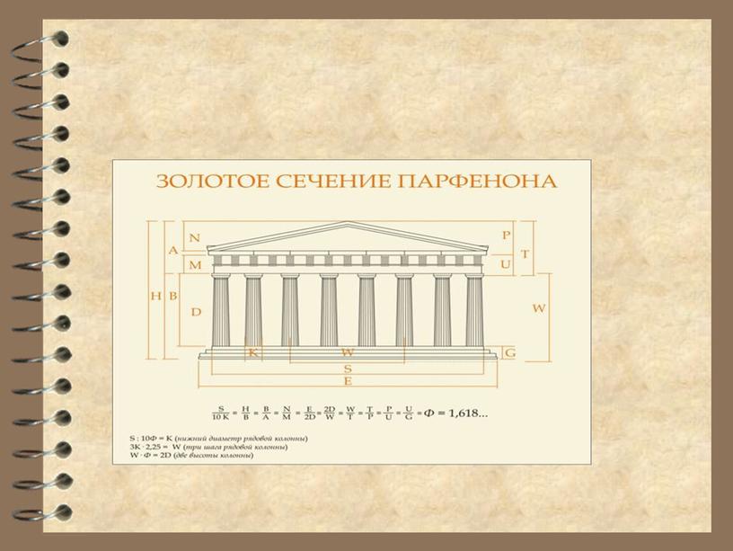 Внеклассное мероприятие "Золотое сечение"