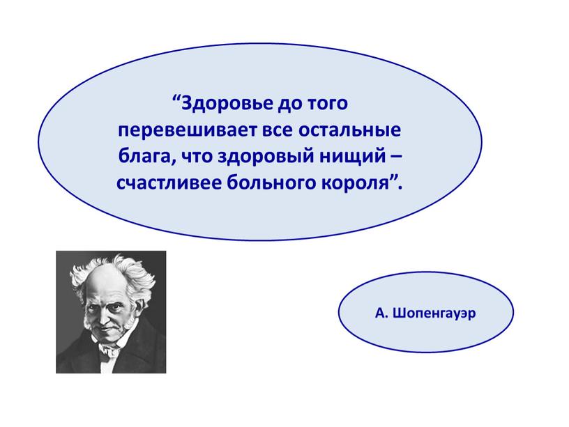 Здоровье до того перевешивает все остальные блага, что здоровый нищий – счастливее больного короля”