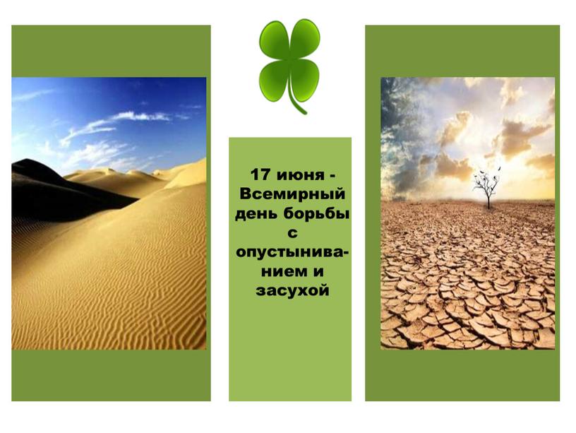 Всемирный день борьбы с опустынива-нием и засухой