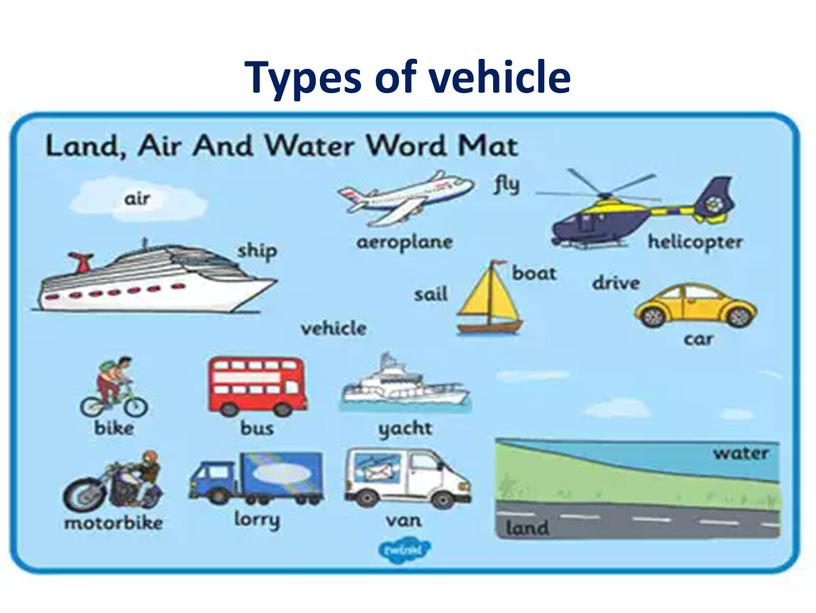 Types of vehicle