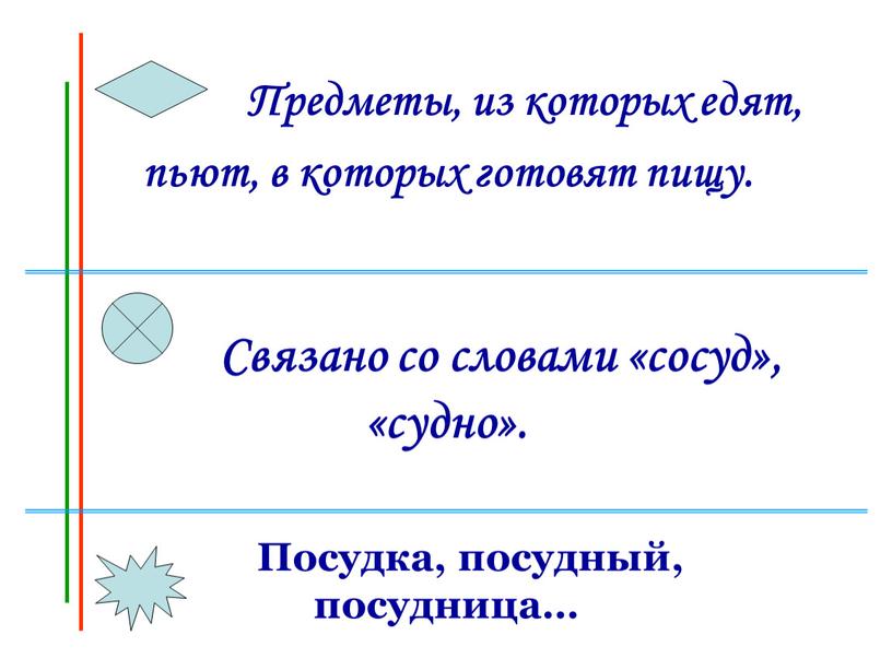 Связано со словами «сосуд», «судно»