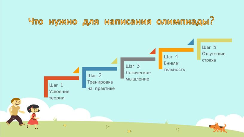 Что нужно для написания олимпиады?