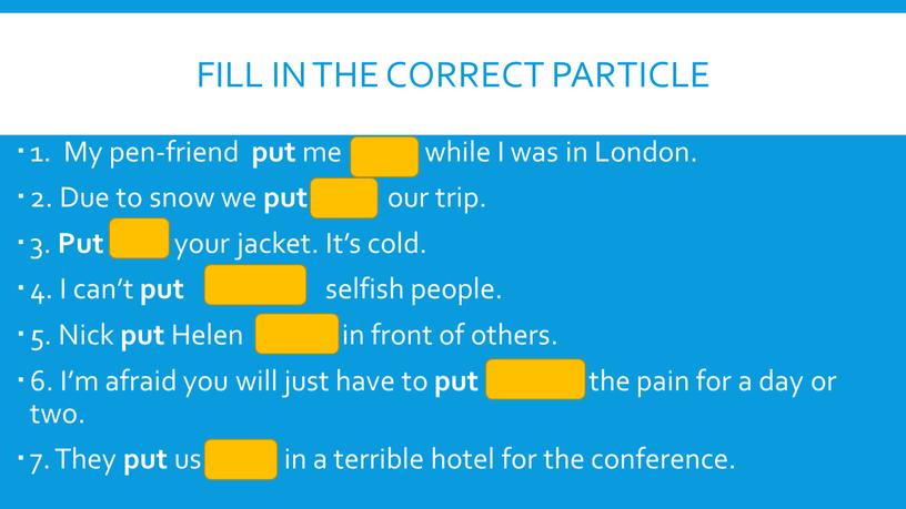 Fill in the correct particle 1