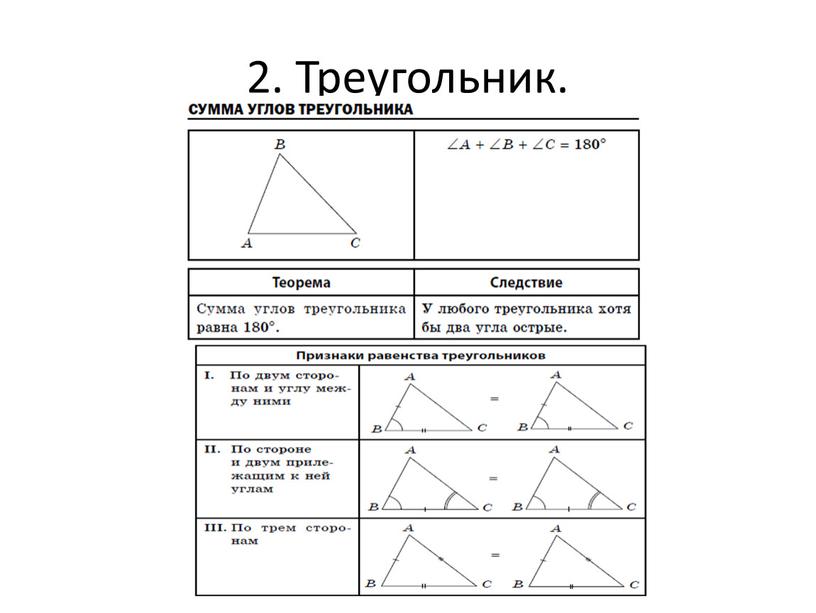 2. Треугольник.