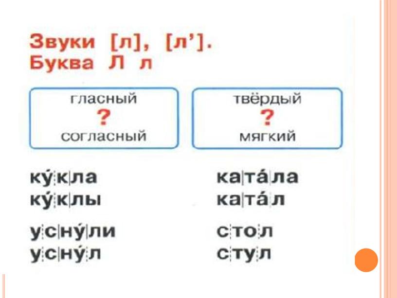 Презентация. Урок обучения грамоте 1 класс " Школа России" ФГОС.  Тема " Звук и буква Л "